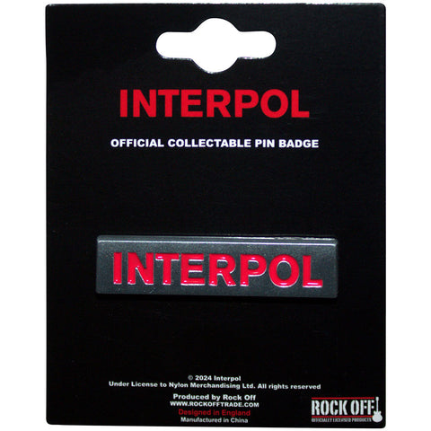 Interpol "Text Logo" (pin)