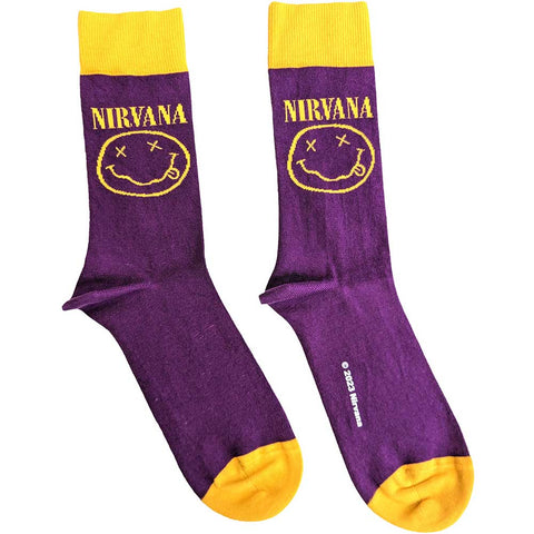 Nirvana "Yellow Happy Face" (socks, size 40-45)