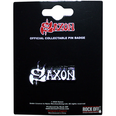 Saxon "White Logo" (pin)