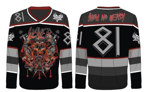 Slayer "Show No Mercy" (hockey jersey, large)