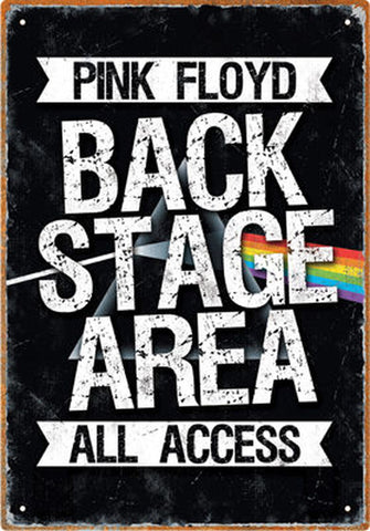 Pink Floyd "Backstage Area" (tin sign)