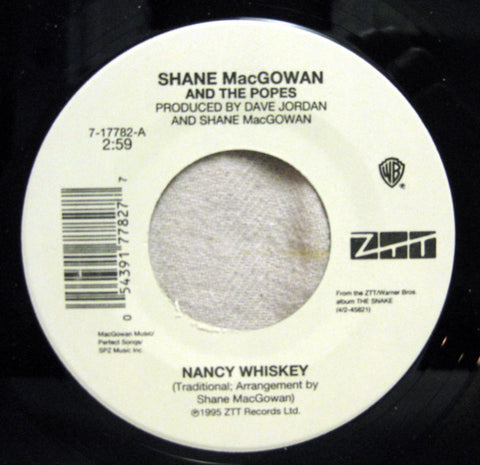 Shane MacGowan And The Popes "Nancy Whiskey" (7", vinyl)